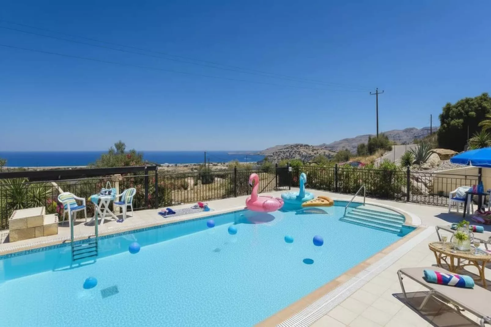 Exclusive Kalathos Pool Villa Overlooking the Sea - Schwimmbad