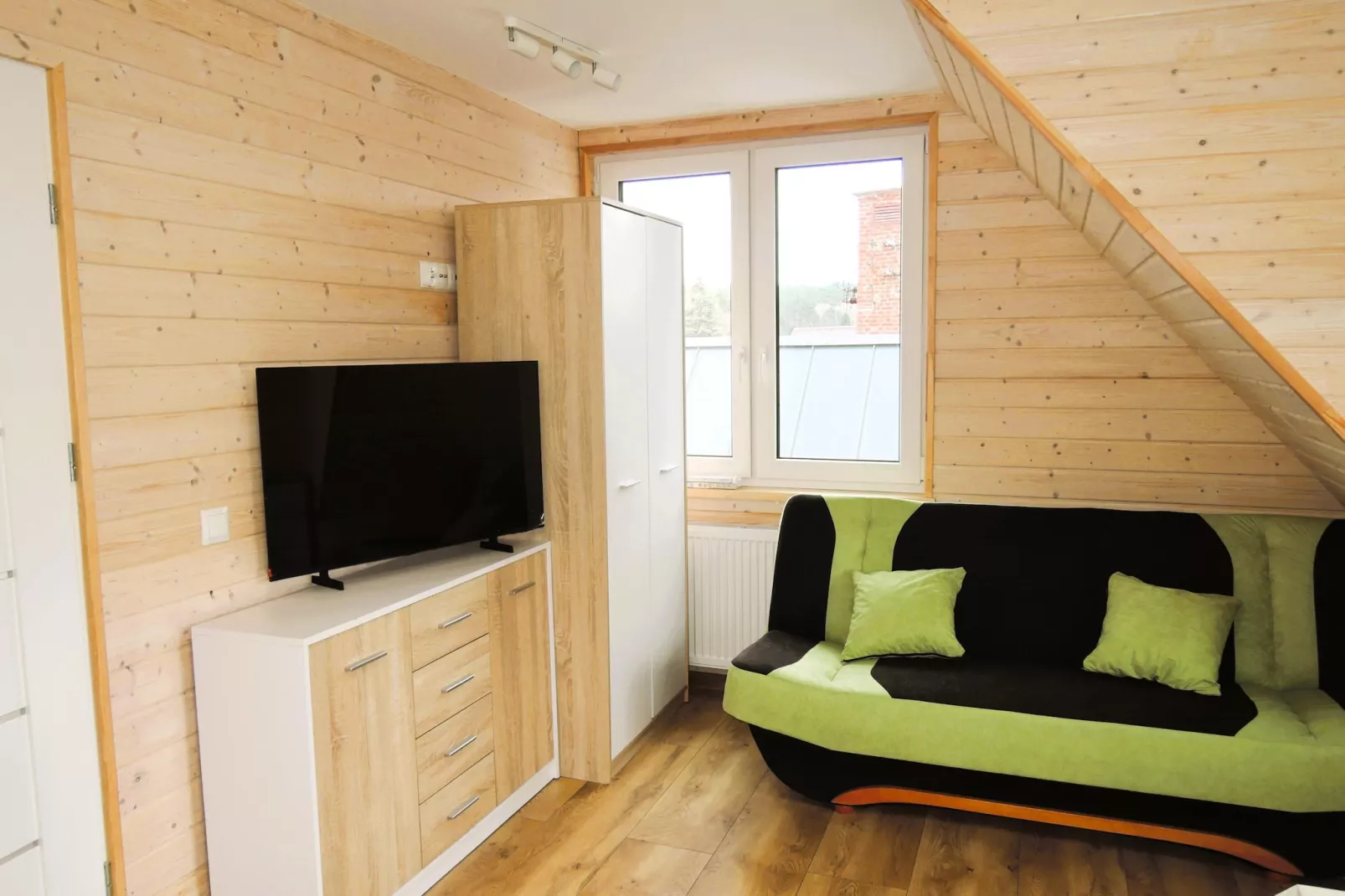 Apartament z tarasem Wisełka  Lew 2 I piętro - Schlafzimmer