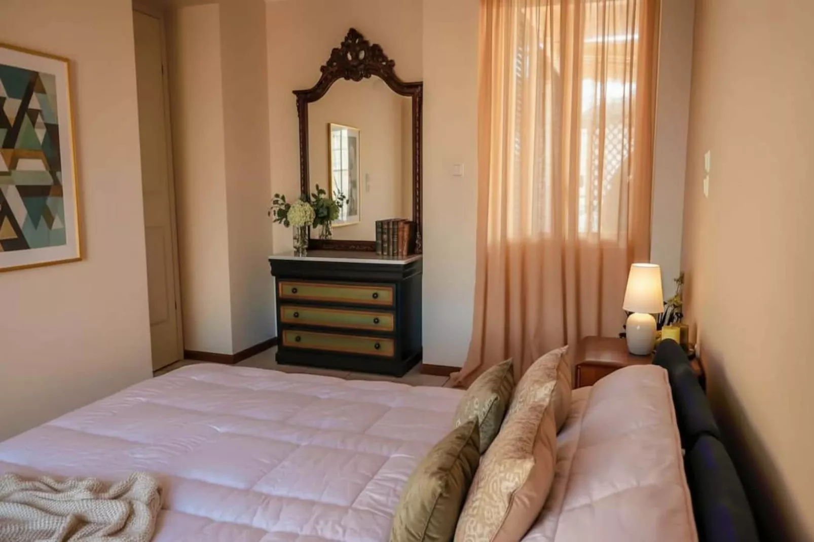 Urban Preveza Central Apt with Balcony - Bedroom