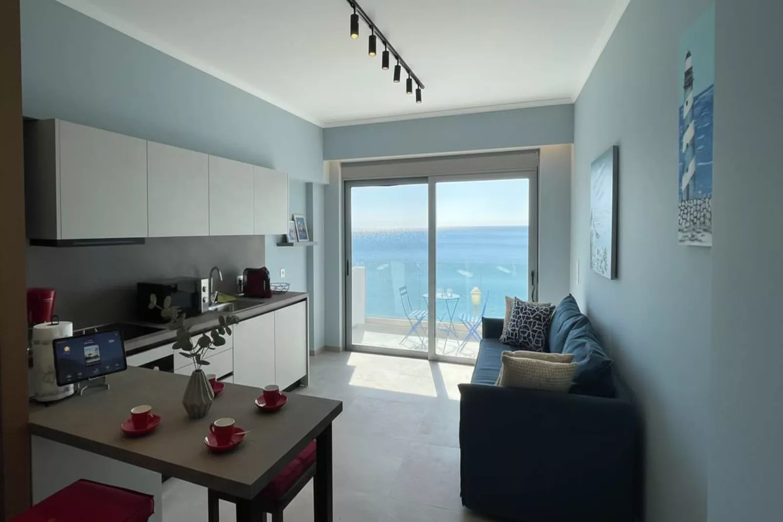 Premium Modern Charaki Studio w Beautiful Sea View - Cuisine