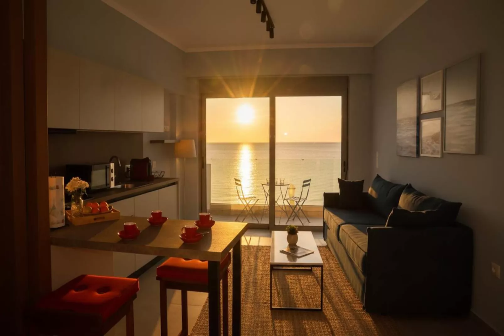 Premium Modern Charaki Studio w Beautiful Sea View - Cuisine