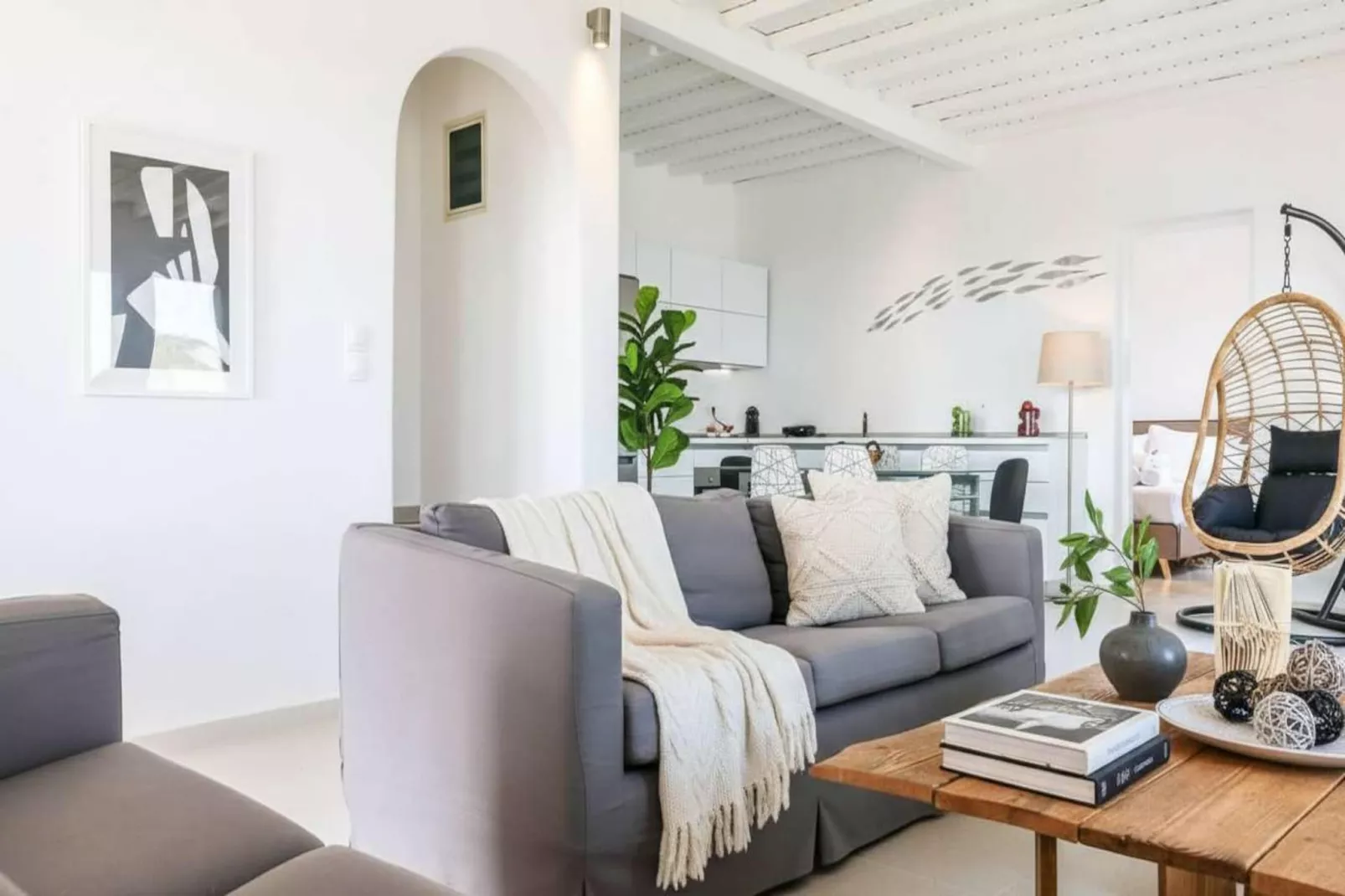 Prestigious Residence in Kalafatis w Private Pool - Wohnzimmer