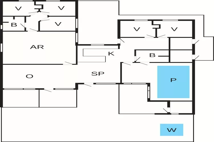 5 Sterne Ferienhaus in Højby - Grundriss