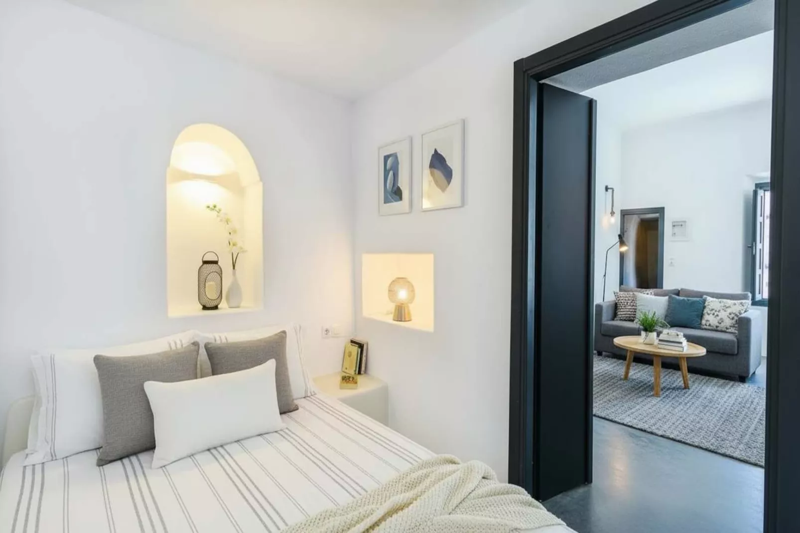 Dionysos Wine Authentic Stay 2 Bd Santorini Home - Bedroom