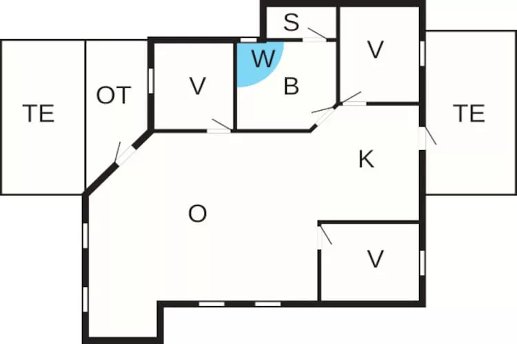 Maison de vacances pour 6 a Hadsund-By Traum - Plan