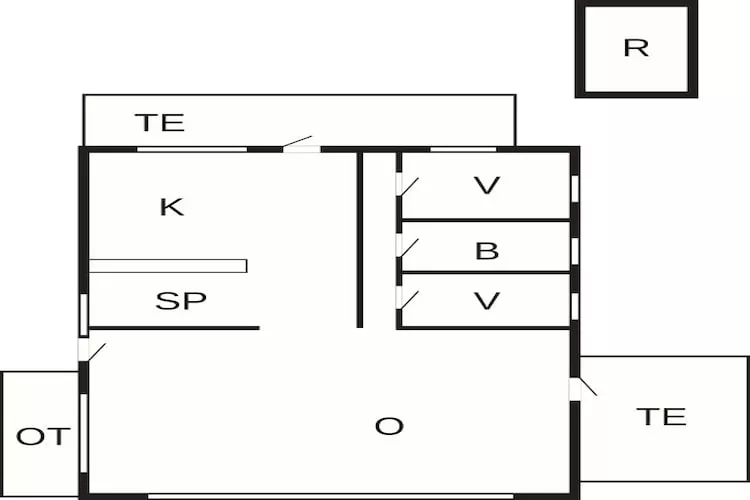 4 Sterne Ferienhaus in Hals - Grundriss