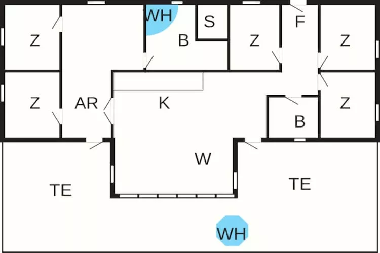 14 Personen Ferienhaus in Væggerløse - Grundriss