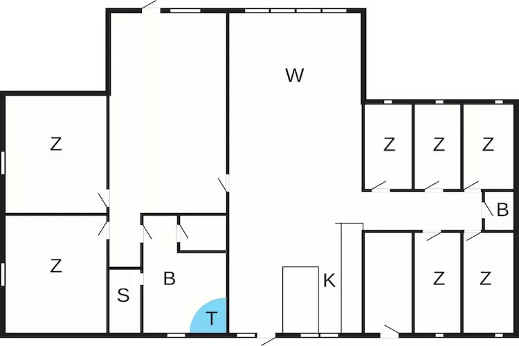 16 person holiday home in Glesborg - Floor plan