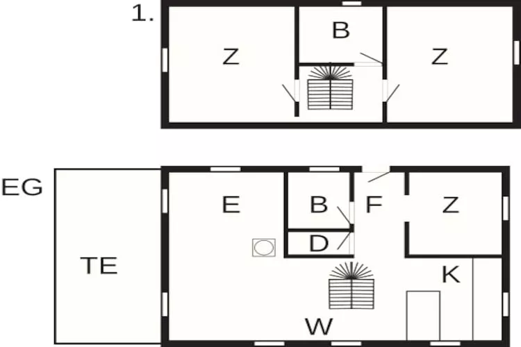 6 person holiday home in Ulfborg - Floor plan