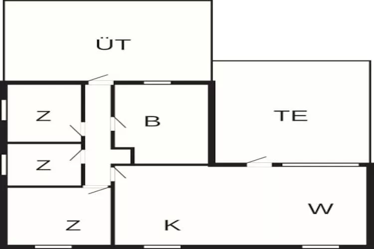 Maison de vacances pour 6 a Rødby - Plan
