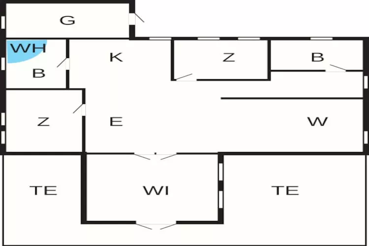 Enchanting Cottage with Whirlpool-By Traum - Floor plan