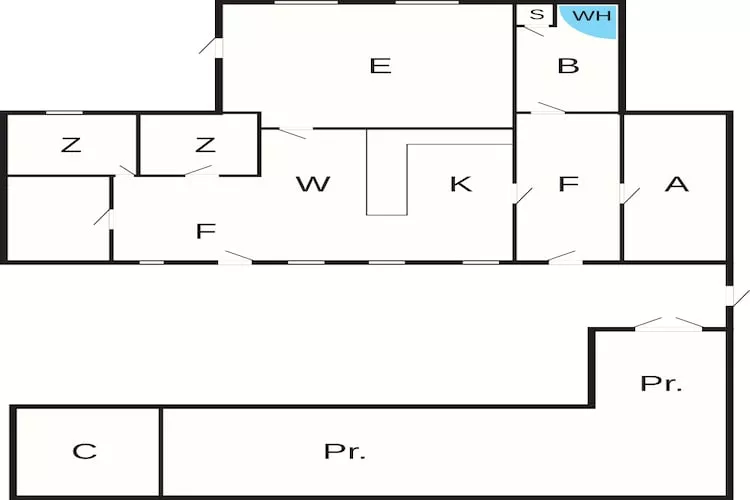 4 person holiday home in Asaa - Floor plan