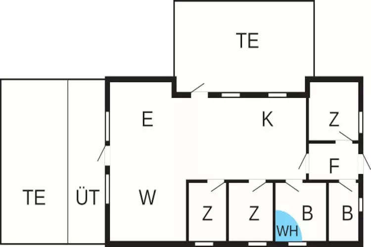8 person holiday home in Hadsund - Floor plan