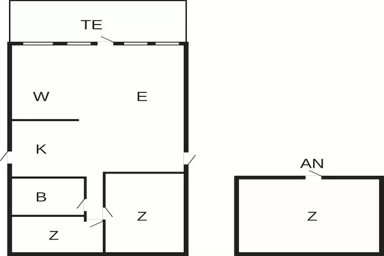 6 person holiday home in Frørup - Floor plan
