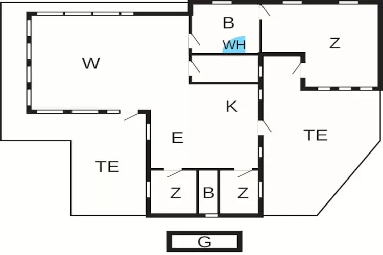 6 person holiday home in Løkken - Floor plan