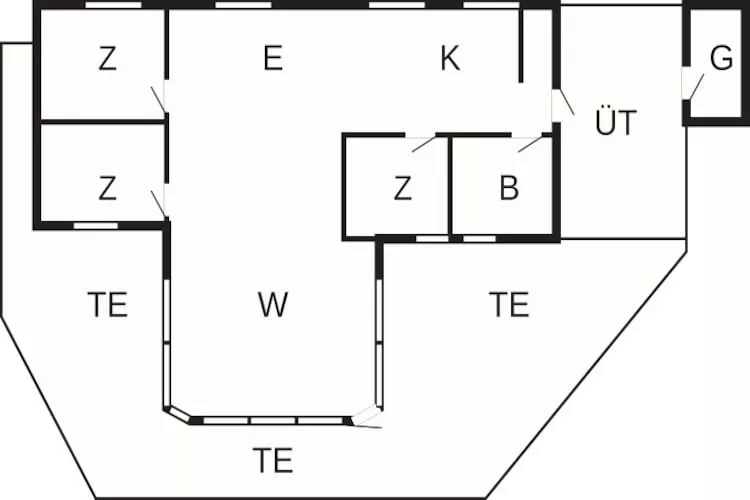 Maison de vacances pour 6 a Hemmet - Plan