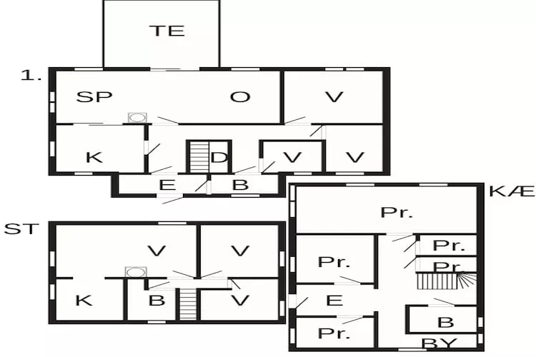 10 Personen Ferienhaus in MIDSUND - Grundriss