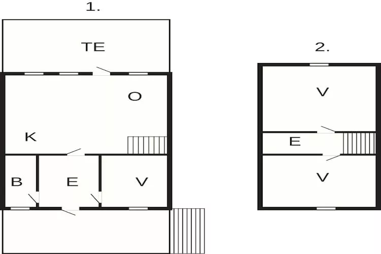 6 person holiday home in Seim - Floor plan