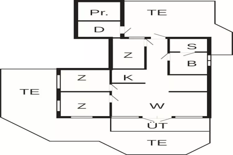 6 person holiday home in Rømø - Floor plan