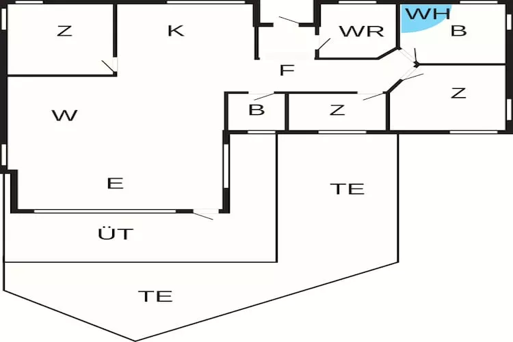Maison de vacances pour 8 a Hadsund - Plan