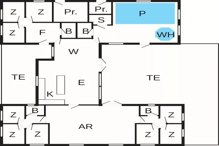 24 Personen Ferienhaus in Hasselberg - Grundriss