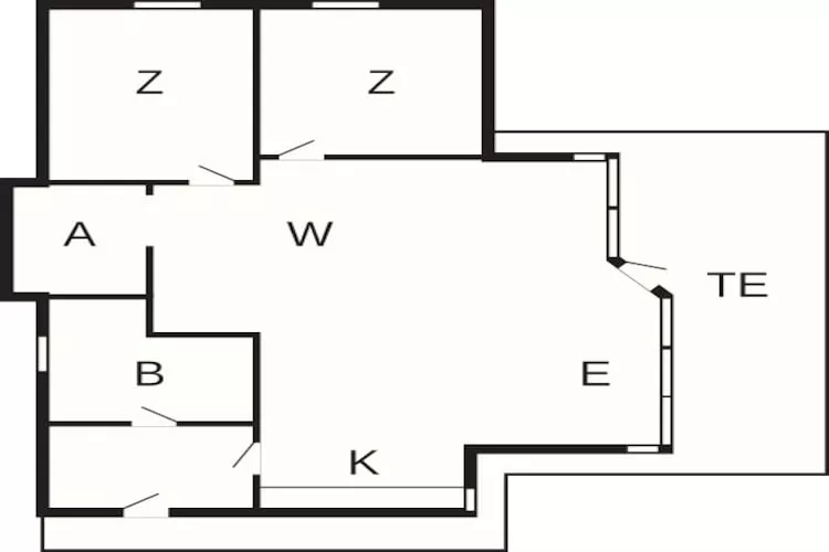 Maison de vacances pour 6 a Ebeltoft - Plan