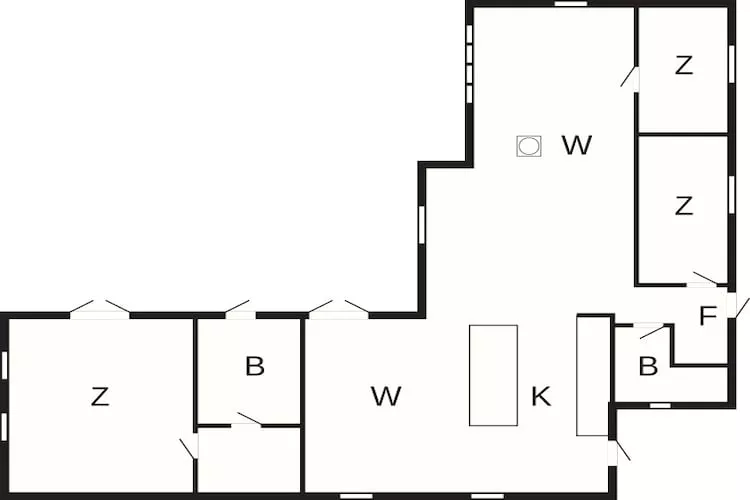 Maison de vacances pour 6 a Gilleleje - Plan