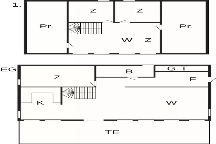 6 person holiday home in ETNE - Floor plan