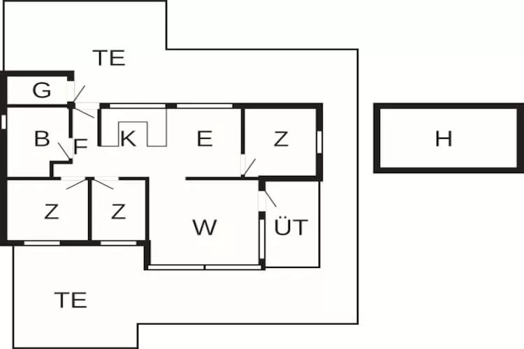 Stilvolles Refugium in Gronhoj-By Traum - Grundriss