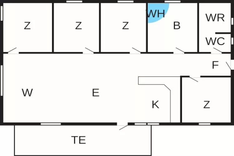 Maison de vacances pour 8 a Væggerløse - Plan