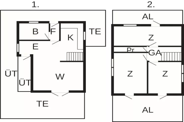 Abgeschiedenes Ferienhaus am Ordrup Naes-By Traum - Grundriss