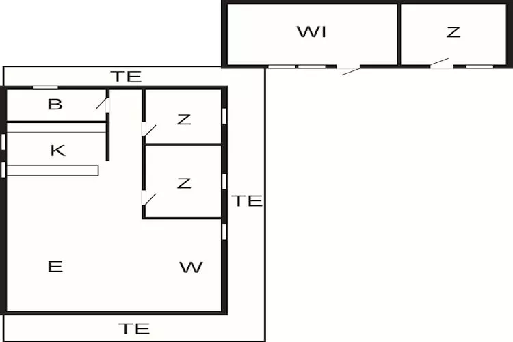 Bright Cottage by the Lagoon-By Traum - Floor plan