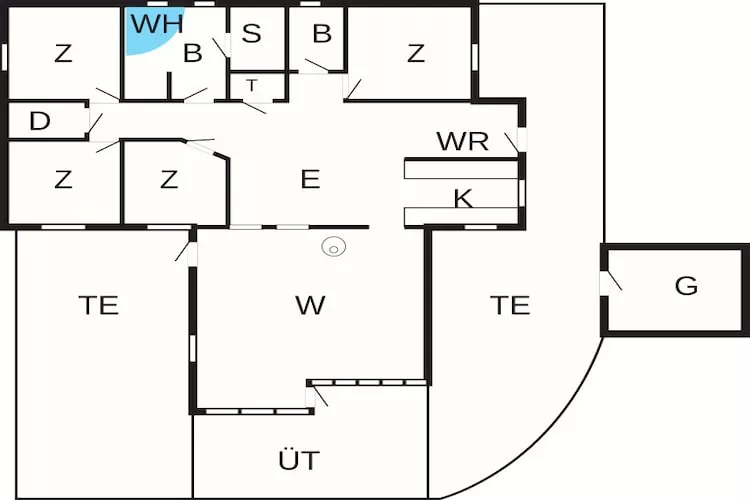 8 person holiday home in Hadsund - Floor plan