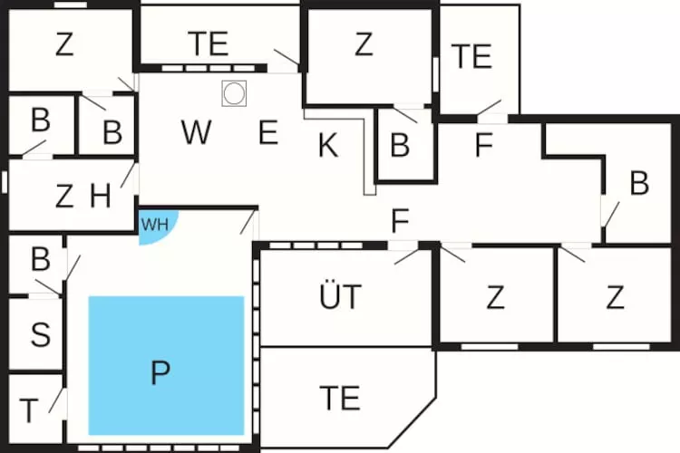 14 person holiday home in Sæby - Floor plan