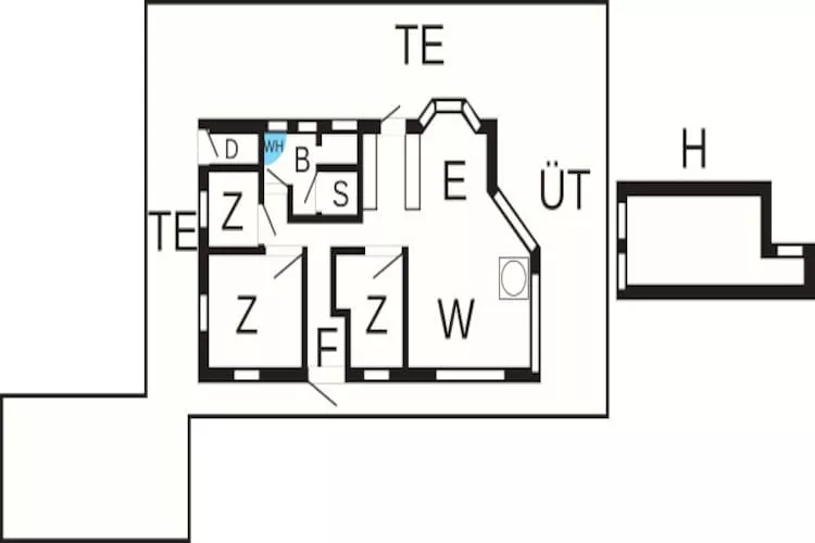 Maison de vacances pour 8 a Ulfborg - Plan