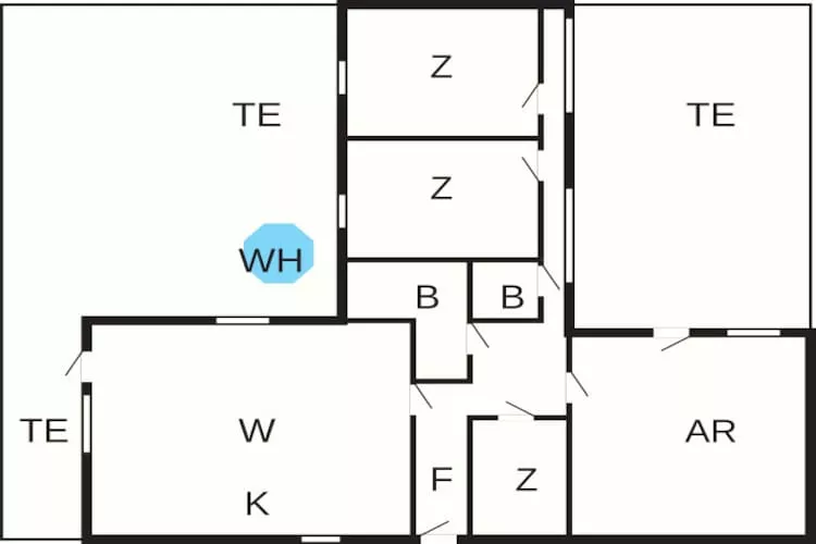 8 person holiday home in Væggerløse - Floor plan