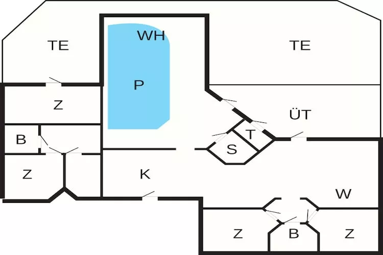 Maison de vacances pour 10 a Tisvildeleje - Plan