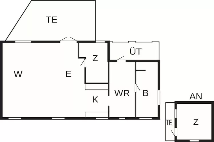6 person holiday home in Jægerspris - Floor plan