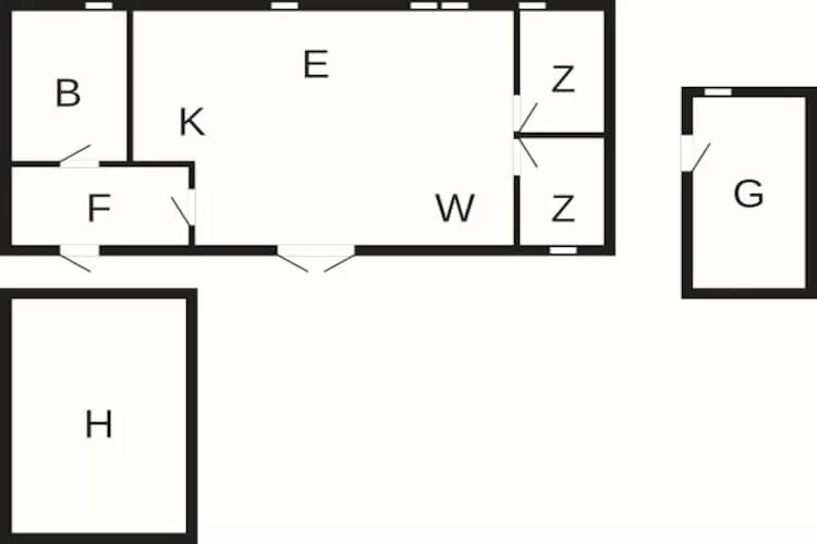 6 person holiday home in Løkken - Floor plan