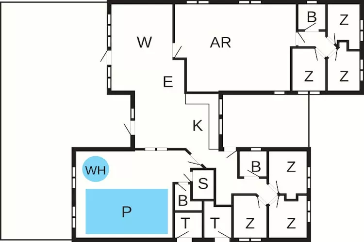 18 person holiday home in Væggerløse - Floor plan