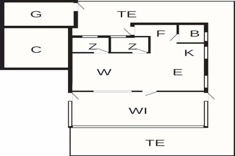Maison de vacances pour 4 a Haderslev - Plan