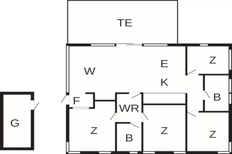 Ruhiges Ferienhaus-Refugium-By Traum - Grundriss