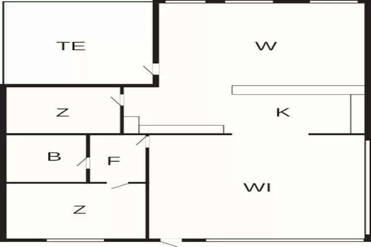 4 person holiday home in Hemmet - Floor plan