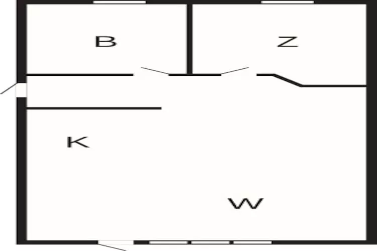 5 person holiday home in Grindsted - Floor plan