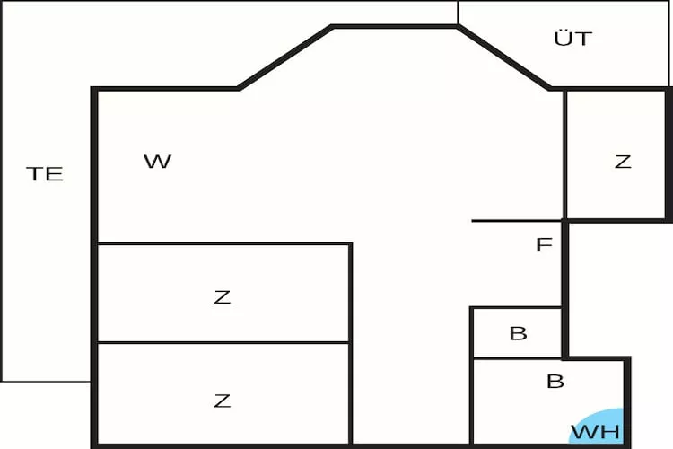 6 person holiday home in Saltum - Floor plan