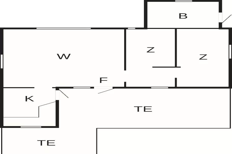 4 person holiday home in Fjerritslev - Floor plan