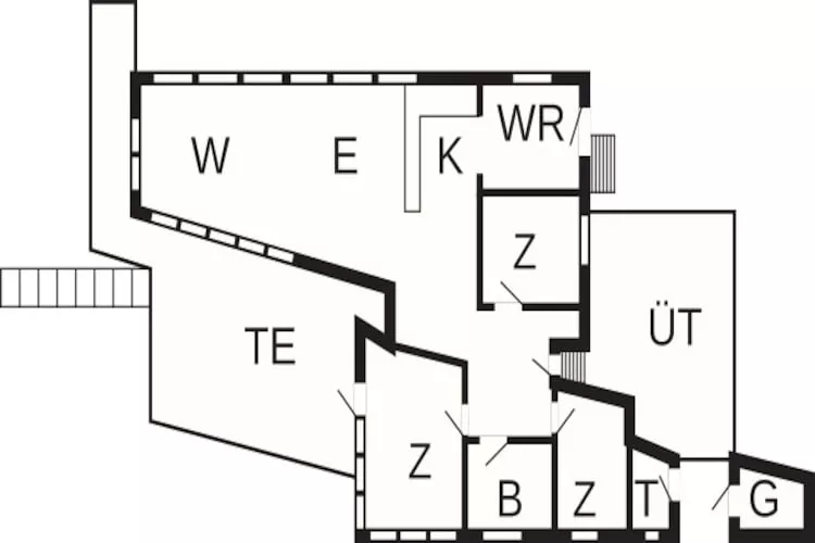 Maison de vacances pour 6 a Bryrup - Plan
