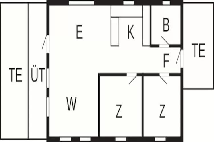 Maison de vacances pour 5 a Hjørring - Plan