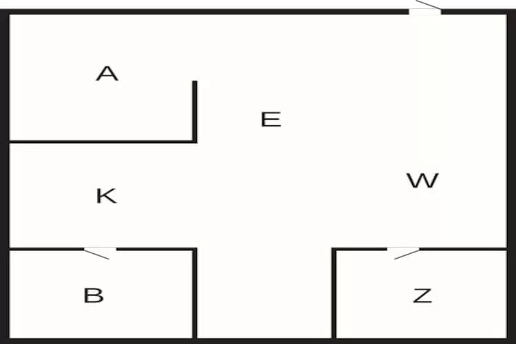 Maison de vacances pour 4 a Løkken - Plan
