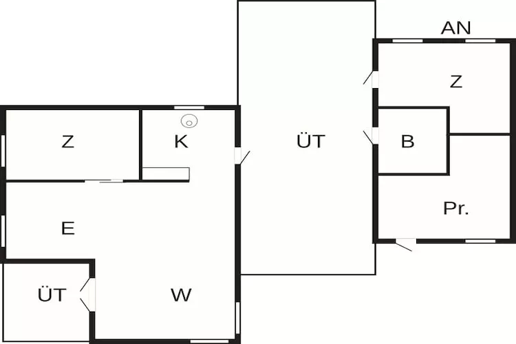 4 person holiday home in Frederiksværk - Floor plan